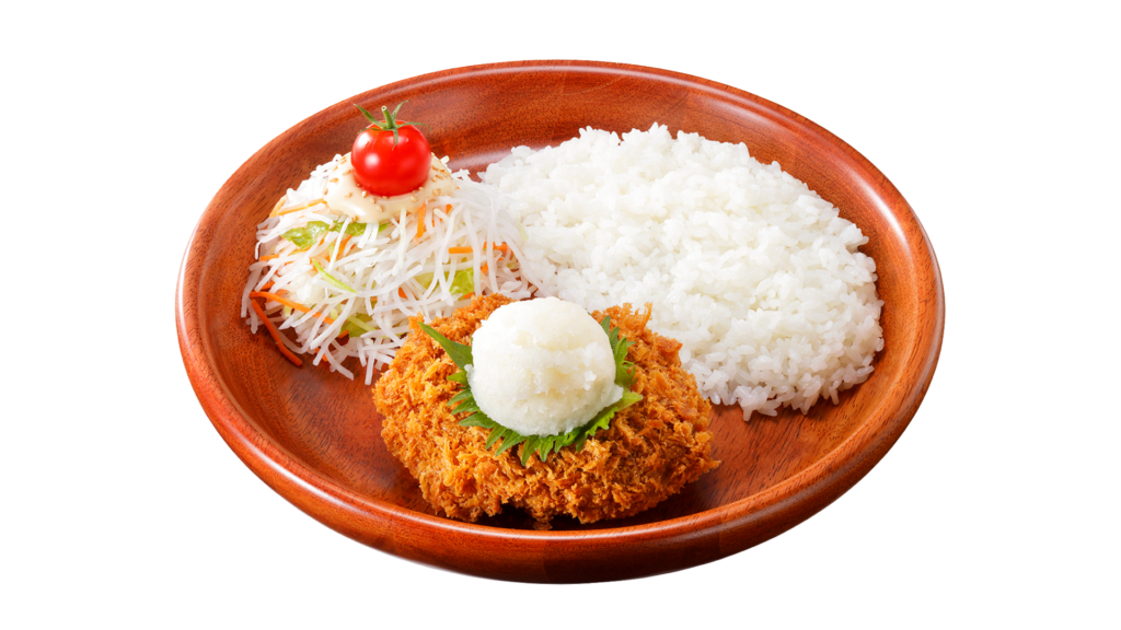 メンチカツおろしそディッシュ（ハンバーグなし）